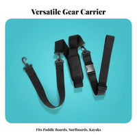 Paddle Board Transport Strap Multifunctional Adjustable Stand-up Paddleboard Transport Strap Heavy-Duty Buckles Adjustable Board Carrier for Paddlers