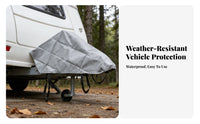 Travel Trailer Front Towing Cover Waterproof Trailer Hitch Cover Dustproof Towing Hitch Protector for Outdoor, Storage