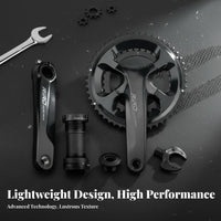 Cycling Bike Steel Ankset Lightweight Design Hollow Integrated Steel Ankset Hollow Steel Ank Limb Set Efficient Power
