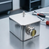 Aluminum Coolant Reservoir Tank Universal Coolant Tank with Bracket Compact Expansion Bottle Long-Lasting for Project Vehicles