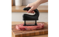 Meat Tenderizer Easy Grip Meat Tenderizer with Stainless Steel Space-Saving Kitchen Tool for Marinade Marinating