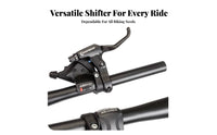 Bike Gear Shifter Smooth Gearing Mountain Bike Thumb Shifter Easy Installation Mountain Bike Gear Selector for DIY Enthusiasts, Rough-Terrain Biking