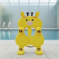 Cartoon Design Underarm Swim Band Adjustable Size Anti Tip Baby Buoyancy Aid Leg Support Deer Swim Buoyancy Aid for Babies, Toddlers, Children 3-4 Years