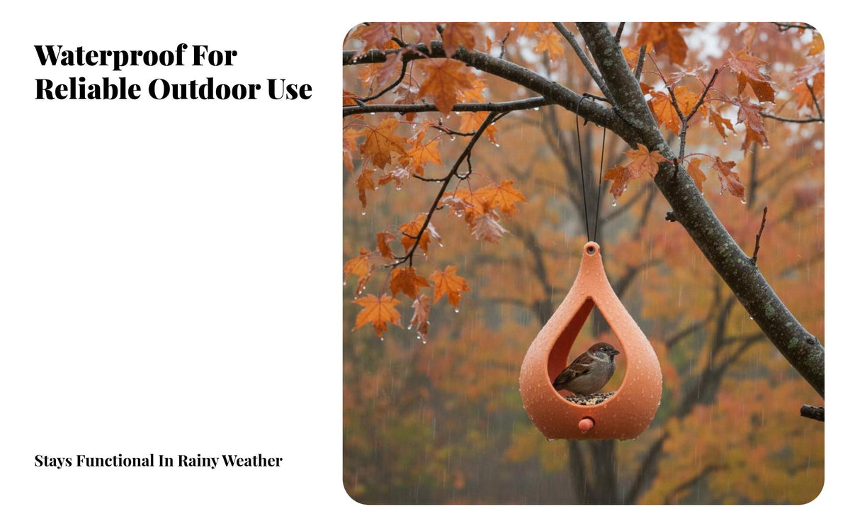 Pear Shaped birds Feeder Waterproof Teardrop Feeder Lightweight birdsWatching Equipment for Balcony, Backyard, Patio