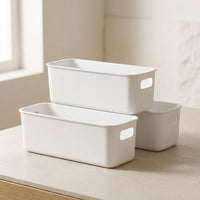 Desktop Storage Box for Snacks, Sundries, Socks, Cosmetics - Rectangular Drawer Organizer for Kitchen and Living Room