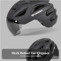 Lightweight Gender-Neutral Mountain Bike Helmet Adjustable Fit Bike Helmet with Attachable Visor Shock Absorbing for Women, Adults