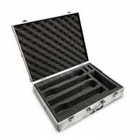 Shockproof Aluminum Audio Device Case Bump-Resistant Resistant Portable Audio Device Carry Case Shock Absorbing Sturdy Build for Performers, Djs, Singers, Stage, Travel, Event