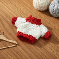 Doll Clothes Replacement Outfit Miniature Doll Sweater Soft Yarn Miniature Knit Sweater for Hobbyists, Kids, Craft Projects