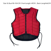 Horse Riding Vest Impact Reduction Equestrian Guard Zip Front Equestrian Shielded Vest for Adults, Kids
