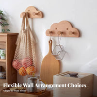 NimbusShaped Display shelf with pegs Minimalist & design Hanging Rack for Children