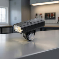 Bike Front Light Rechargeable Cycle Light with Bracket Cycle Headlight Holder Type-C Sturdy for Cyclists, Night Riding