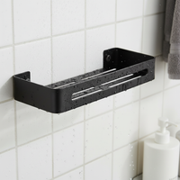 Space Aluminum Bathroom Shelf Wall-Mounted No-Drill Multi-layer Corner Storage Rack