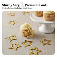 Acrylic Cupcake Topper Social Media Design Acrylic Cake Topper Elegant Design Cupcake Decoration Pick for Dessert Makers Chefs, Parents, Infant Shower