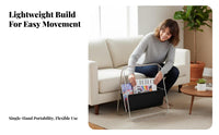 X-shaped frame Literature holder Minimalist design Periodical Rack Floor-Standing