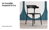 Nordic Inspired spiralBack Side Chair Minimalist Design Household Furniture Curved Backrest Indoor Seating Easy to Clean for Families, Homeowners, Dining Room, Kitchen, Home Office, Bedroom