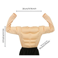 Muscle Costume Top Shaped Padded Muscle Shirt 3D for Kids