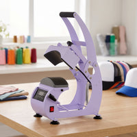 Compact Cap Heat Press Machine Electric Hat Heat Press Machine Adjustable Ergonomic for Small Business Owners, Workshops