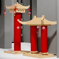 Cat Scratching Pole with Toys Scratch-Resistant Cat Scratching Pole Versatile Pet Accessory for Kittens, Kittens, Living Room