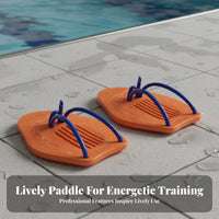2 Pieces Improves Technique Swim Hand Paddles Builds Strength Front Crawl Training Paddles Professional Grade for Beginners, Water Exercise