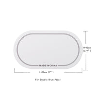 2 Pieces Flat Drum Safety Pad Printed Border Lines Drumhead Protector Easy to Install Drum Surface Protector Long-Lasting