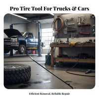 Truck Tire Heavy Duty Tire Mount Demount Lever Extra Long Bead Lifting Tool for Mechanics, Professionals, Roadside Repair, Garage