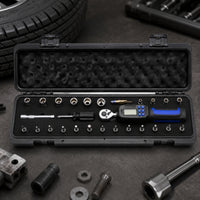 1/4-Inch Drive Digital Force Wrench Compact Force Wrench with Case High Precision Tool Backlit for DIYers, Workshop