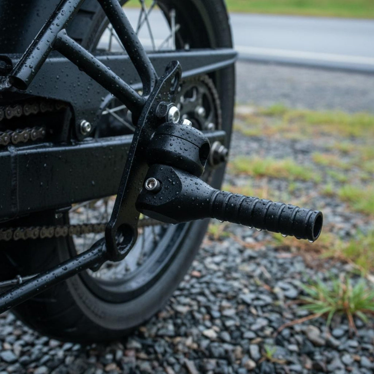 Center Stand Support Handle Foldable Design Motorcycle Lifting Handle