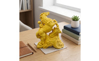 Horse Figurine Decorative Wood Figurine Auspicious Carved Ornament for Collectors, Display Shelf, Study