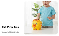 Electronic Piggy Bank Large Capacity Cartoon Pig Bank Birthday Gift Password Savings Box for Kids, Girls
