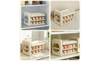 Egg Storage Box Clear Egg Organizer with Drawers Transparent for Kitchen