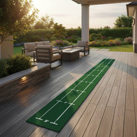 Portable Putting Practice Mat Long-Lasting Golf Putting Mat Non-Slip Backing Distance Markers for Golfers, Beginners, Office, Home