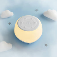 Auto-Shutoff Timer Sound Machine Night Light Combo Rechargeable Ambient Sound Machine Adjustable Brightness Portable Sleep Aid Device 3 Lighting Modes for Babies, Kids, Adults, Nursery, Travel