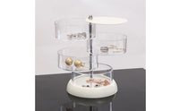 Multi-Layer Jewelry Storage Box Rotatable Rotating Jewelry Minimalist Style Style Hair Accessory Holder