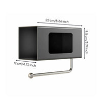 Under Cabinet Paper Towel Holder Easy Access Design Under Shelf Tissue Box Holder Strong Load-Bearing Hanging Storage Rack for Washroom