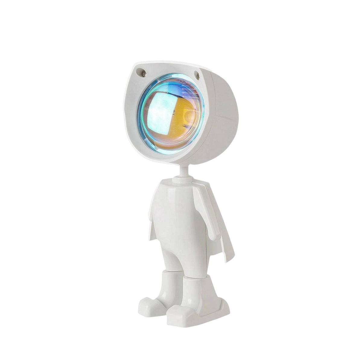 Stepless Brightness Astronaut Projection Lamp Tap Control Sunset Projection Lamp 360-Degree Rotation Astronaut Galaxy Lamp Warm Radiance for Bedside, Desktop, Photography