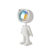 Stepless Brightness Astronaut Projection Lamp Tap Control Sunset Projection Lamp 360-Degree Rotation Astronaut Galaxy Lamp Warm Radiance for Bedside, Desktop, Photography