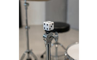 Dice Cymbal Nut with Felt Washer Threaded Cymbal Topper Compact Hardware for Drummers, Practice Setup