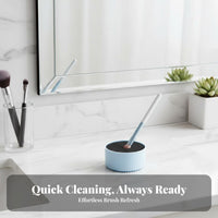 Brush Cleaning Box Portable Makeup Brush Color Remover Reusable Color Removal Cleaning Container for Beauty Enthusiasts, Dressing Table, Home