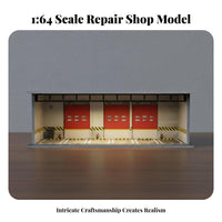 1:64 Scale Display Scene Kit Easy Assembly 1:64 Scale Display Scene Lighted Parking Lot Scene Realistic Features Miniature