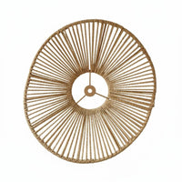 Retro Design Straw Hat Light Shade Natural Material Woven Hanging Lampshade Rustic Aesthetic Wabi-Sabi Aesthetic Lampshade Easy Installation for Homestay Owners, DIY Enthusiasts, Tea Room, Restaurant, Bar Counter, Cafe