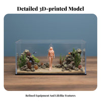1:64 Scale Diver Model Paintable Miniature Landscape Figure Unpainted Diver Figure DIY Undertaking Hobby Supply High Accuracy
