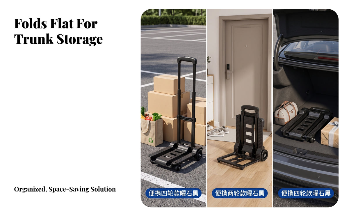 Foldable Folding Hand Truck | Folding Hand Truck luggage carrier, Textured Non-Slip base, for Travel