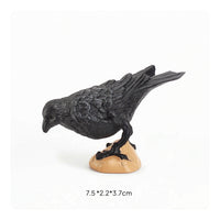 Cormorant Figurine Small Bird Figurine Bird Figure Compact Toy Sculpted for Collectors, Display Cabinet, Shelf