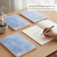 B5/A5 Chinese Style Coil Notebook with Thickened Lined Pages