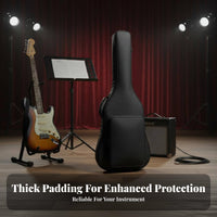 Guitar Backpack Thick Padding Padded Guitar Gig Bag Musical Instrument Accessory Waterproof Water-Resistant for Students, Travel
