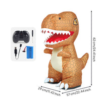 Automatic Inflation RC Dinosaur Toy Roaring Sound Wireless Control Dinosaur Toy 360° Rotation for Children