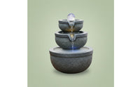 Relaxing Ambiance Feng Shui Desk Fountain Zen Design Desktop Water Fountain Quiet Operation Indoor Waterfall with Crystal Ball for Office, Tea Room, Meditation Space