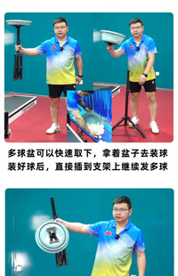 Portable Table Tennis Ball Collection Basin