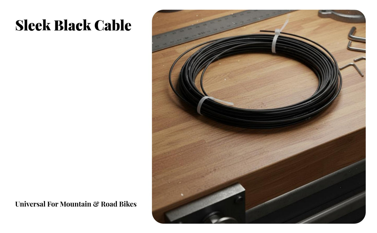 Oil-Injected Bike Wire Housing Effortless Performance Derailleur Wire Housing Low Compression Colorfast for Asphalt Cyclists