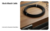 Oil-Injected Bike Wire Housing Effortless Performance Derailleur Wire Housing Low Compression Colorfast for Asphalt Cyclists